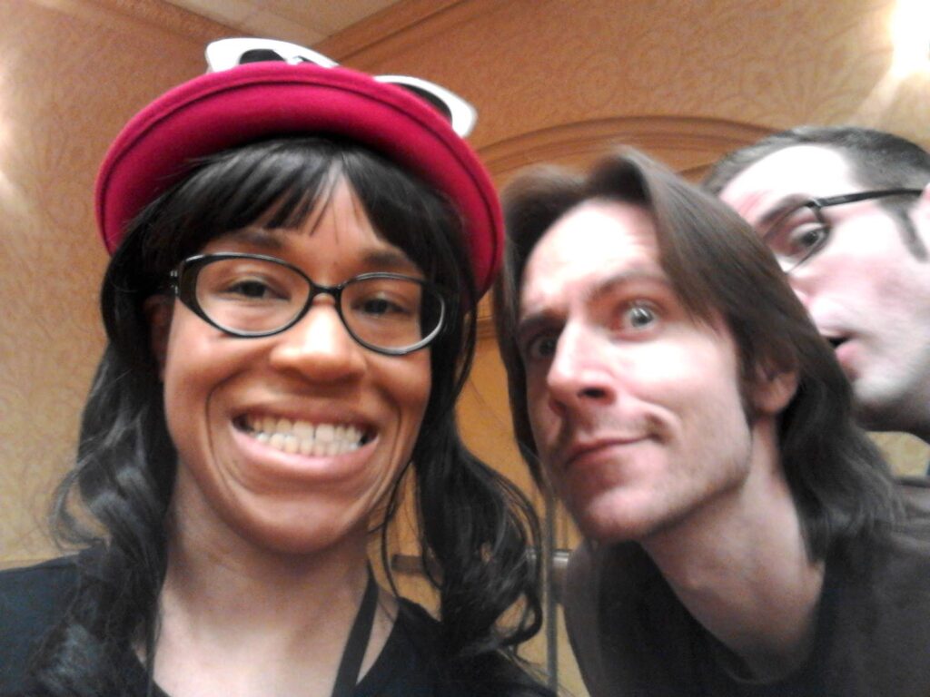 Selfie with me in my Serena Pokémon hat and Matt Mercer